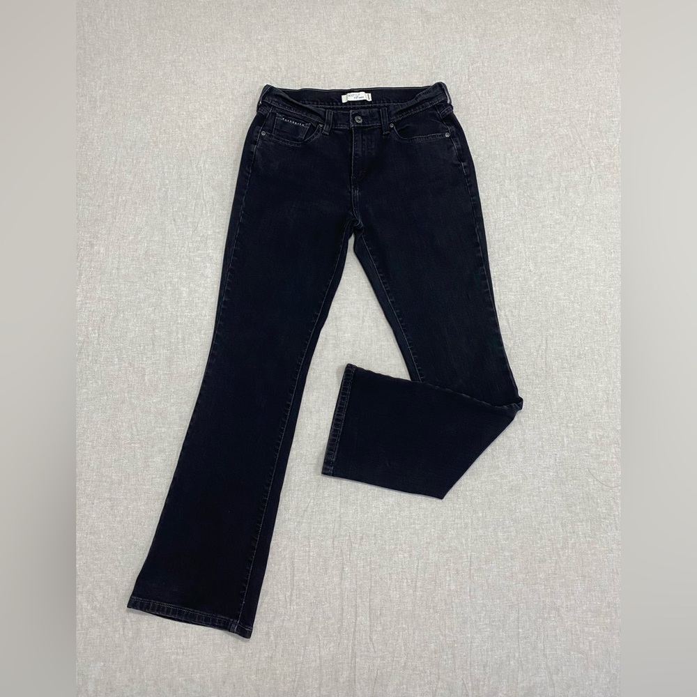 Levi's, 515 Women's Straight Bootcut Denim Jeans, Mid Rise, Size 8 Black - Picture 1 of 11